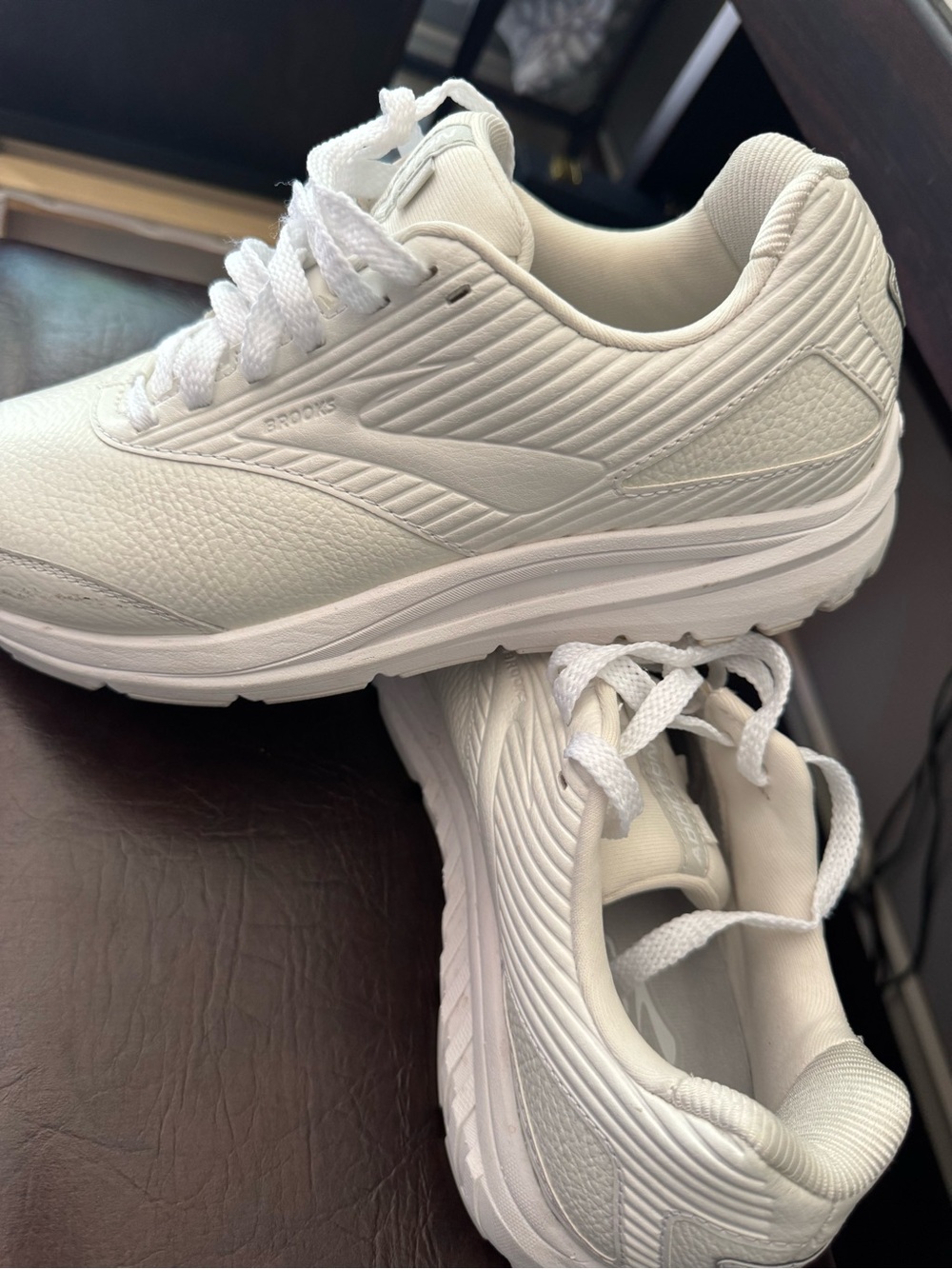 Brooks Women's All-White Comfort Running Sneakers